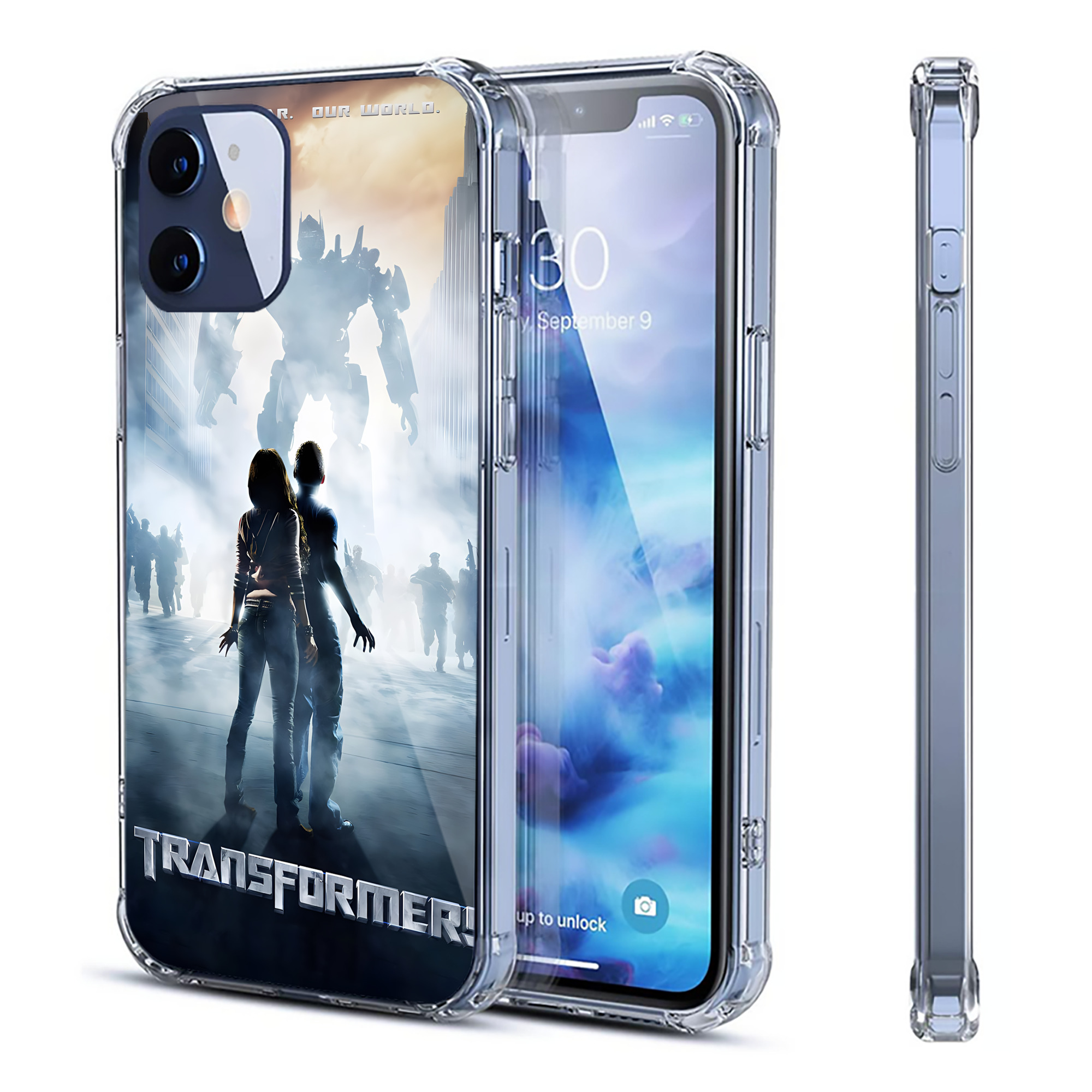 （画像用） Transformers トランスフォーマー 【iPhone 12シリーズ対応】透明スマホケース（クリアソフトケース）